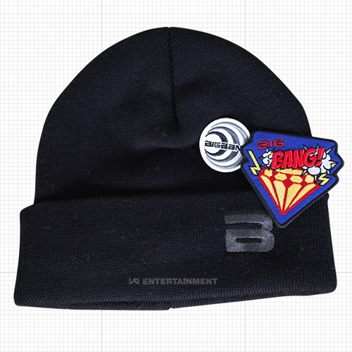 BIGBANG Logo Beanie 保暖毛帽+可移動式徽章組 BIGBANG Logo Beanie 保暖毛帽+可移動式徽章組