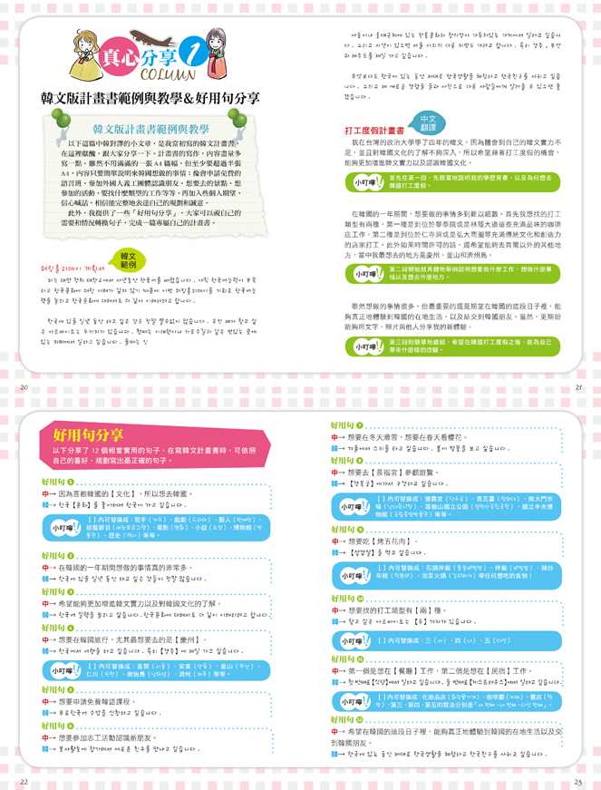 首爾打工度假 內頁二