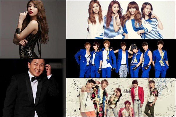 Ailee、BEAST、INFINITE、SISTAR、許閣 Ailee、BEAST、INFINITE、SISTAR、許閣