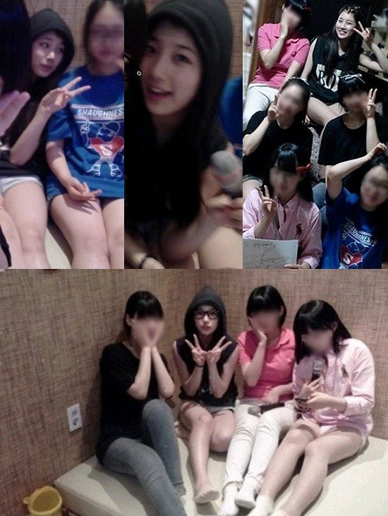 Suzy 與朋友在 KTV