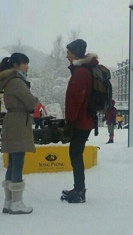趙寅成 宋慧喬 滑雪場
