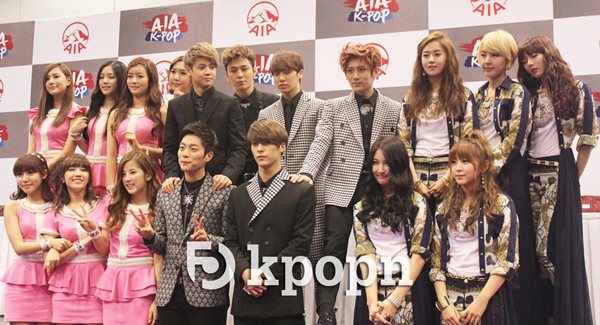香港 AIA K-Pop 記者會
