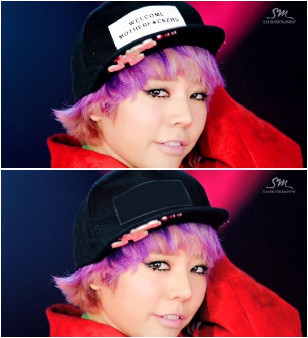 Sunny (帽子更正前、後)