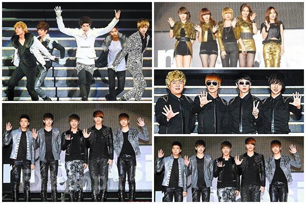 2PM MBLAQ BEAST SJ 4Minute
