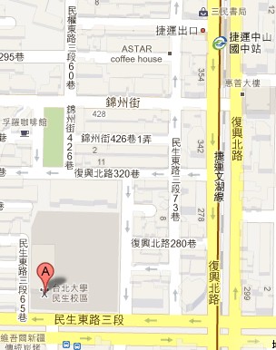 台北大學育樂館 地圖