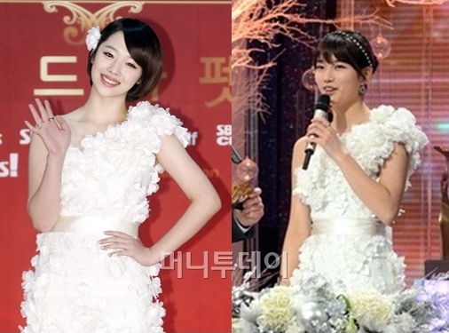 Suzy & Sulli 穿一樣的洋裝