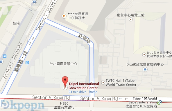 捷運「台北101 / 世貿」站至台北國際會議中心