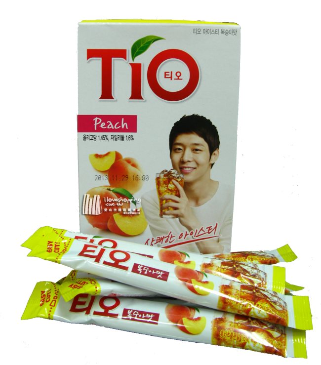朴有天代言 TIO 水蜜桃茶
