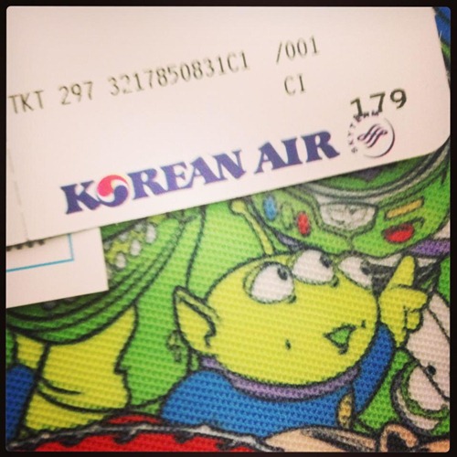 鬼鬼飛韓國的機票