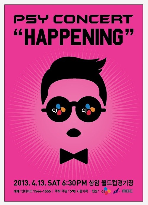 PSY 演唱會 Happening 海報