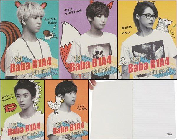 B1A4 Baba 演唱會筆記本