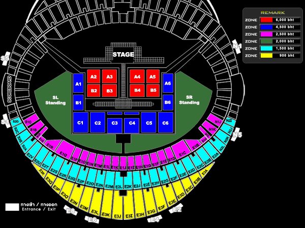 Thai Joint Concert 座位圖