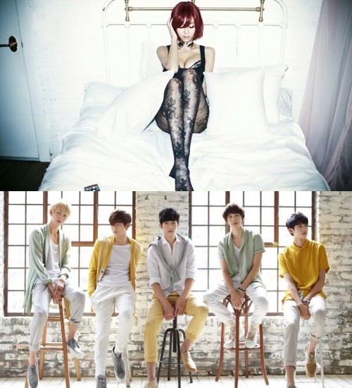 G.Na、ZE:A FIVE