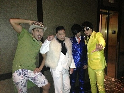 盧弘喆(盧洪哲)、PSY、Haha、劉在石