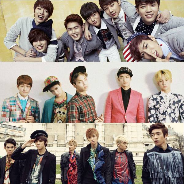 INFINITE, SHINee, TEEN TOP