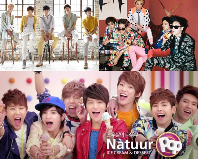SHINee、ZE:A FIVE、INFINITE