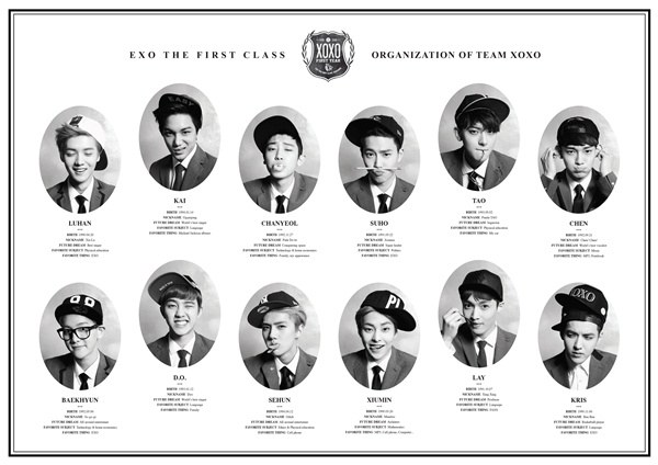EXO-K、EXO-M (XOXO 概念照)