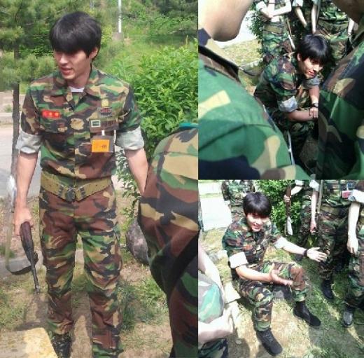 玄彬 後備軍訓練
