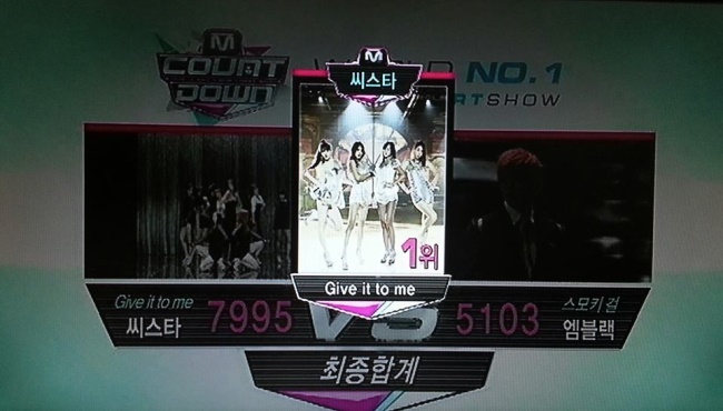 2013-06-20 M!Countdown 冠軍：SISTAR