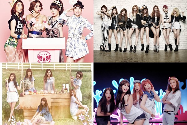 A Pink、4Minute、Girl's Day、After School