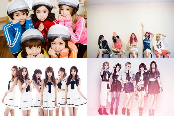 A Pink、f(x)、AOA Black、Crayon Pop A Pink、f(x)、AOA Black、Crayon Pop