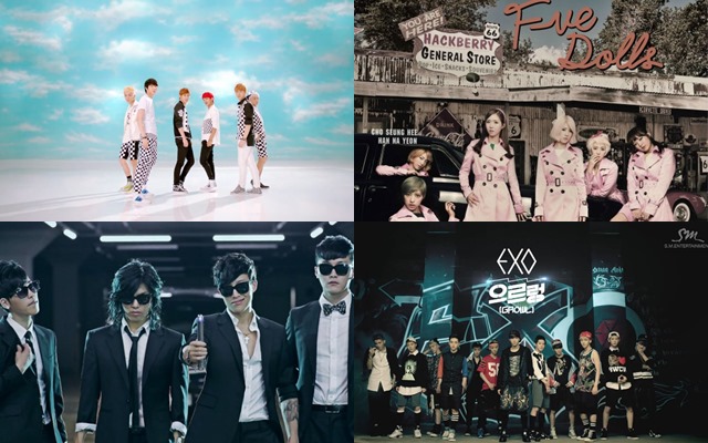 EXO、F-VE DOLLS、M.I.B、VIXX
