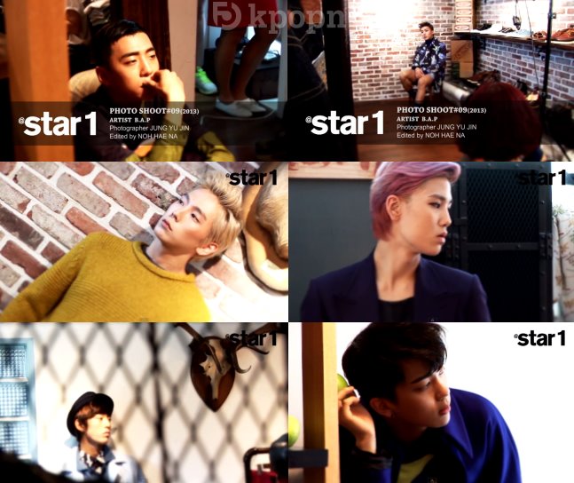 B.A.P @star1 201309 拍攝花絮
