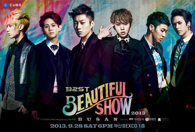 BEAST 釜山演唱會海報