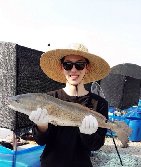 趙權，釣魚
