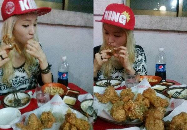 吃炸雞的 Sojung