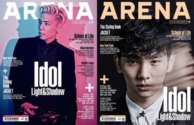 SHINee@Arena Homme+ 十月號封面：鐘鉉、Key