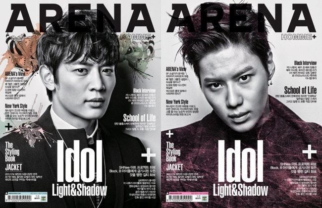 SHINee@Arena Homme+ 十月號封面：珉豪、泰民