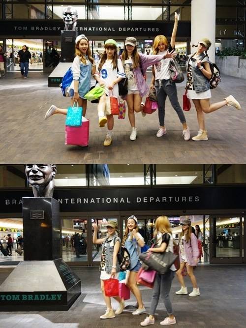 Crayon Pop 機場時尚