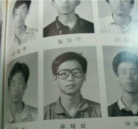 劉在石，畢業照