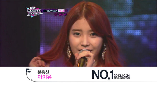 IU 131024 M!Countdown 冠軍