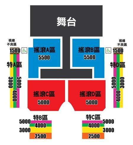 MBLAQ 演唱會座位圖