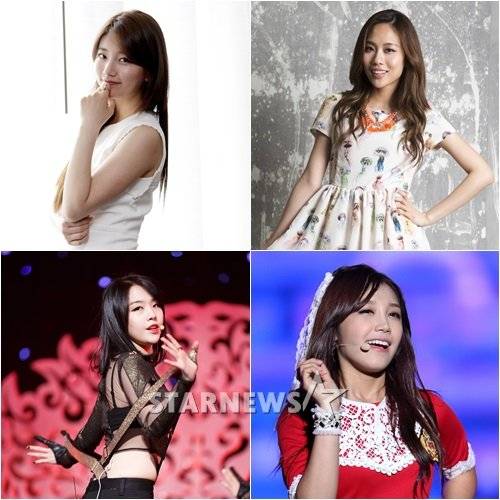 Suzy、Fei、珉娥、恩地