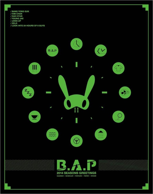 B.A.P 年曆封面