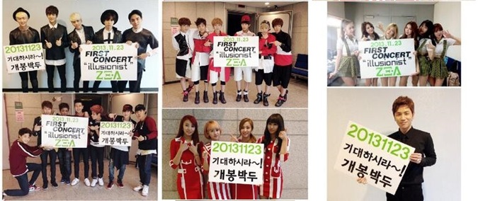 SHINee、BTS 防彈少年團、A-JAX、BESTie、FIESTAR、K.Will 