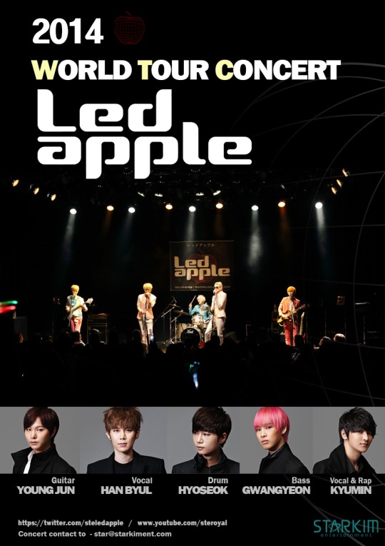 Ledapple 世巡演唱會海報