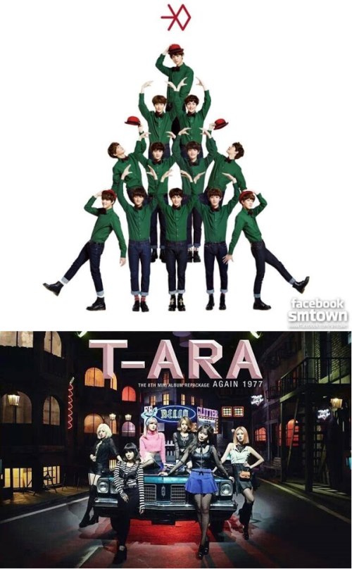 EXO、T-ara