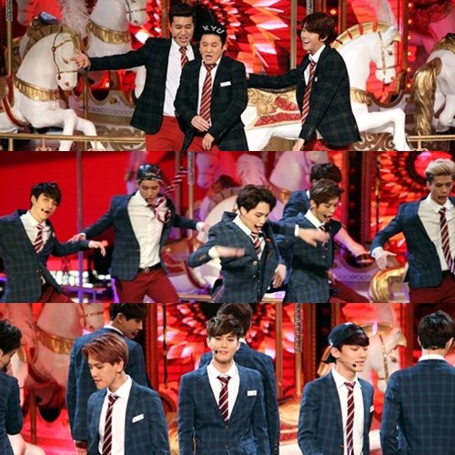 EXO、光熙、金鐘民、朴俊奎跳 Growl EXO、光熙、金鐘民、朴俊奎跳 Growl