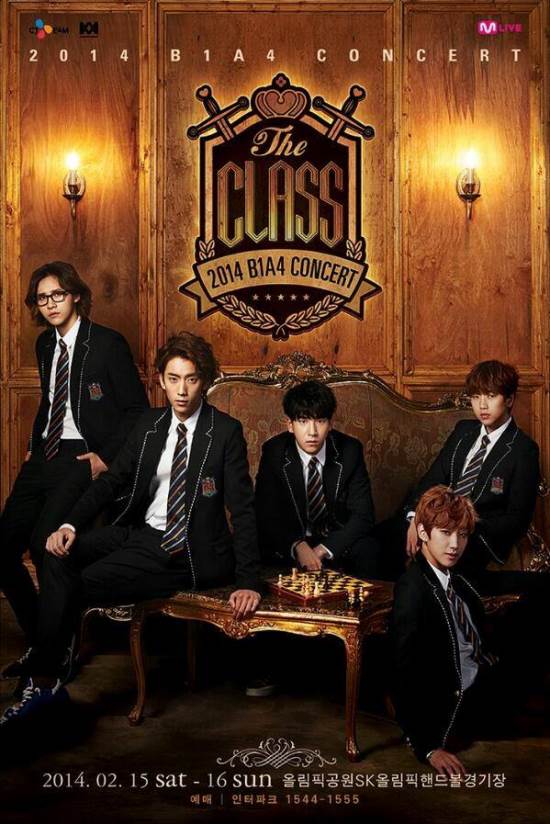 B1A4 《The Class》演唱會海報