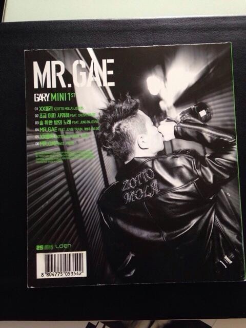 Gary《MR.GAE》曲目 Gary《MR.GAE》曲目