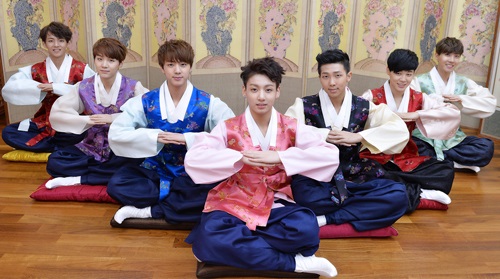 BTS 2014 新年韓服 防彈少年團