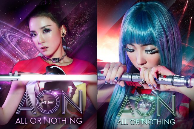 2NE1 "All or Nothing" (AON) Dara、Minzy 概念照