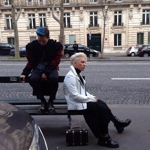G-Dragon 太陽 巴黎街頭