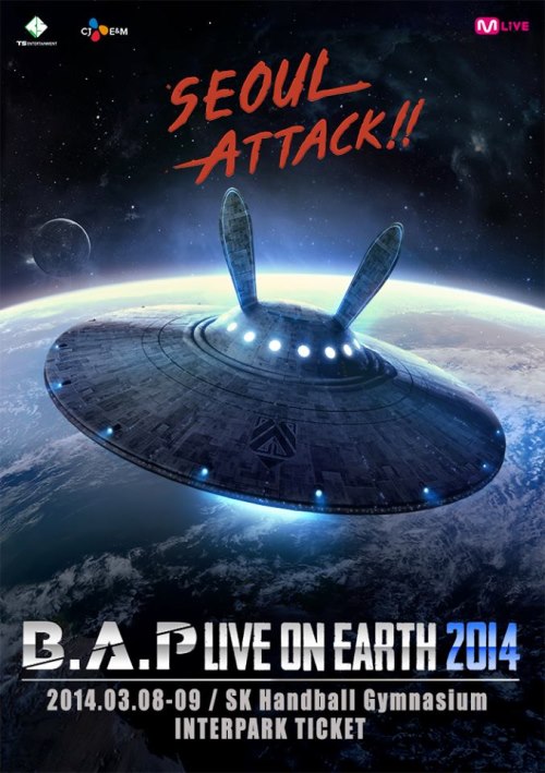 B.A.P "Live On Earth Seoul 2014" 海報