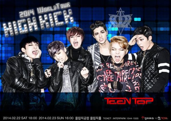 TEEN TOP 2014 World Tour "High Kick" 海報 TEEN TOP 2014 World Tour "High Kick" 海報