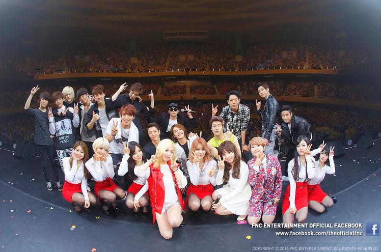 FTIsland、CNBLUE、Juniel、AOA、宋恩伊、李東健、N Flying FTIsland、CNBLUE、Juniel、AOA、宋恩伊、李東健、N Flying